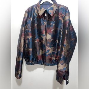 AUTHENTIC CHRISTIAN DIOR x PETER DOIG BURGUNDY CAMO JACKET and pants 💎 SIZE 56